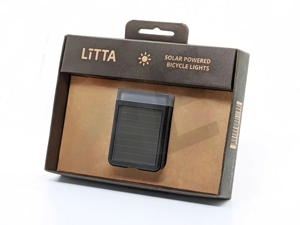 LITTA koplamp zonne-energie zwart - AE-trading