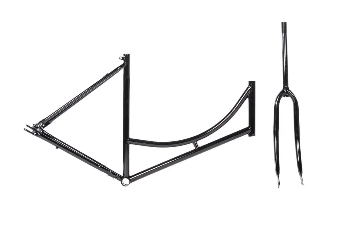 Frame en voorvork 28 inch 57cm Zwart - AE-trading