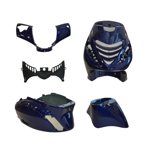 Plaatset Aplus Passend Op Piaggio Zip Sp 5 Delig Mediterranean Bmw Blue Metallic (Netto Prijs) - AE-trading