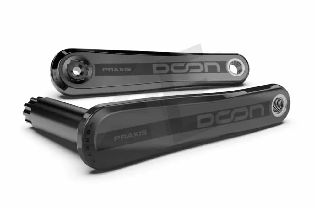 Praxis crankstel Doon carbon 175mm (armset zonder ring) - AE-trading