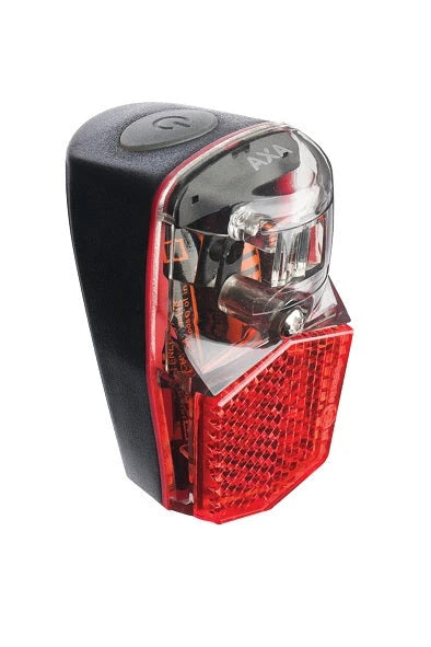 Axa Run LED achterlicht Compact. spatbordbevestiging. incl batterijen. (werkplaatsverpakking). - AE-trading