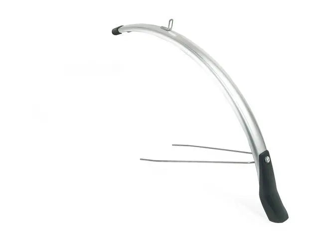 Eurofender Snello spatbord 28", voor. zilver, 46mm breed - AE-trading