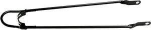 Spatbordstang 28x1 1/2 met bumper, zwart - AE-trading