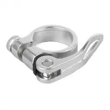 Mirage zadelpenklem met snelspanner 31.8mm. Zilver - AE-trading
