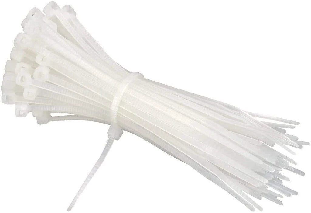 zak kabelbinder wit 200mmx2.5mm(100) - AE-trading