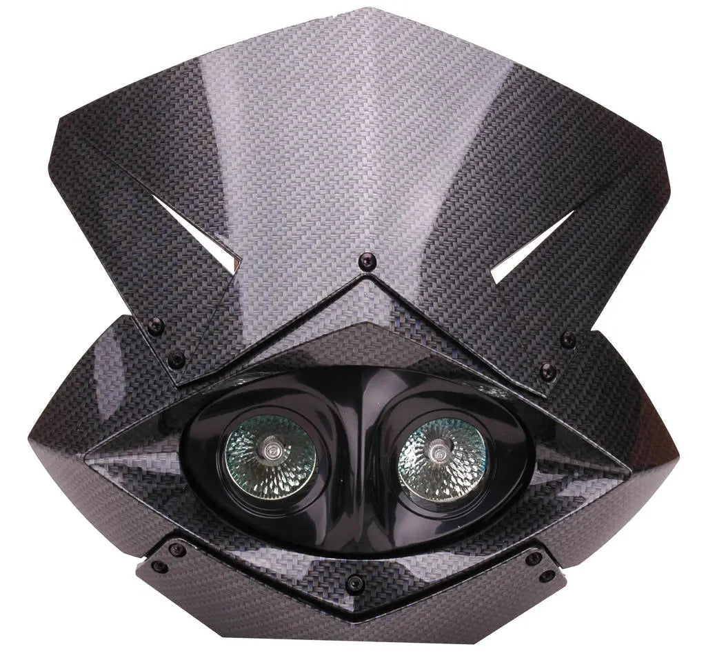 Koplampunit SuperMotard Carbon Halogeen - AE-trading