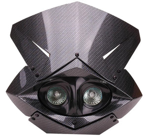 Koplampunit SuperMotard Carbon Halogeen - AE-trading