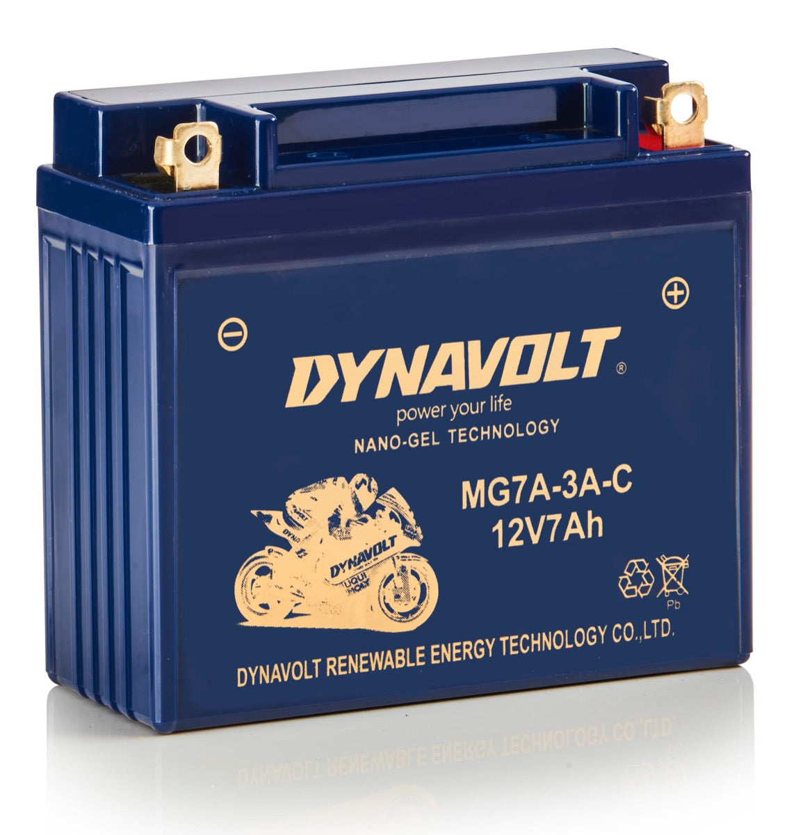 Accu Dynavolt MG7A-3A-C (YB7L-B) - AE-trading