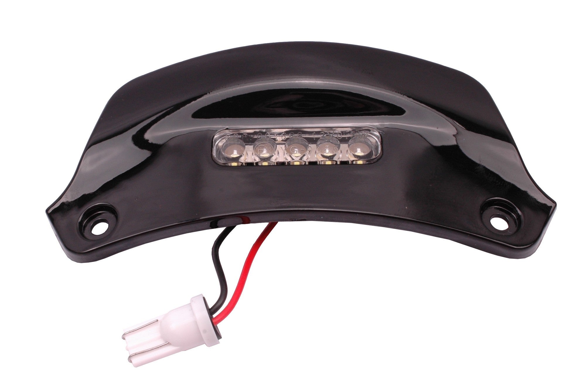 Kentekenplaatverlichting LED Glans Zwart | Vespa Sprint - AE-trading