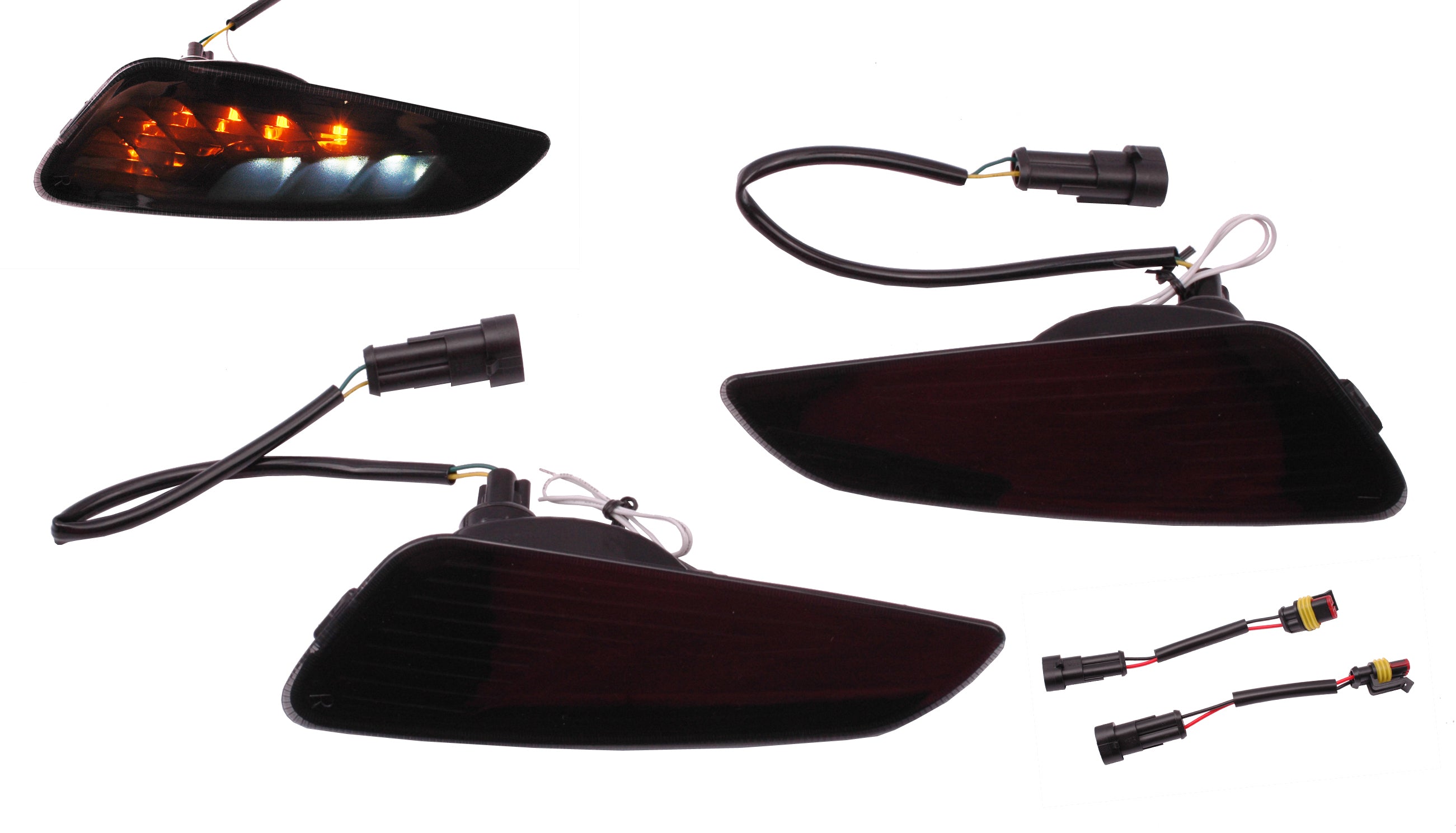 RAW-set Voor LED + DRL Smoke | Vespa Primavera / Sprint - AE-trading