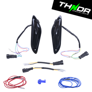RAW-set Achter THNDR Strike Black Edition | Vespa Sprint - AE-trading
