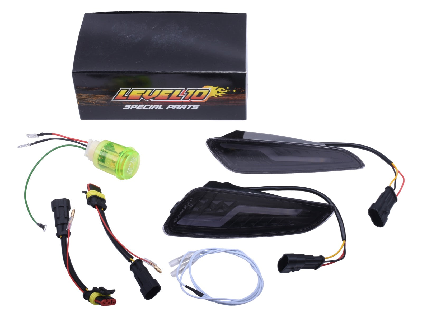 RAW-set Voor LED Level10 Flow | Vespa Sprint / Primavera - AE-trading