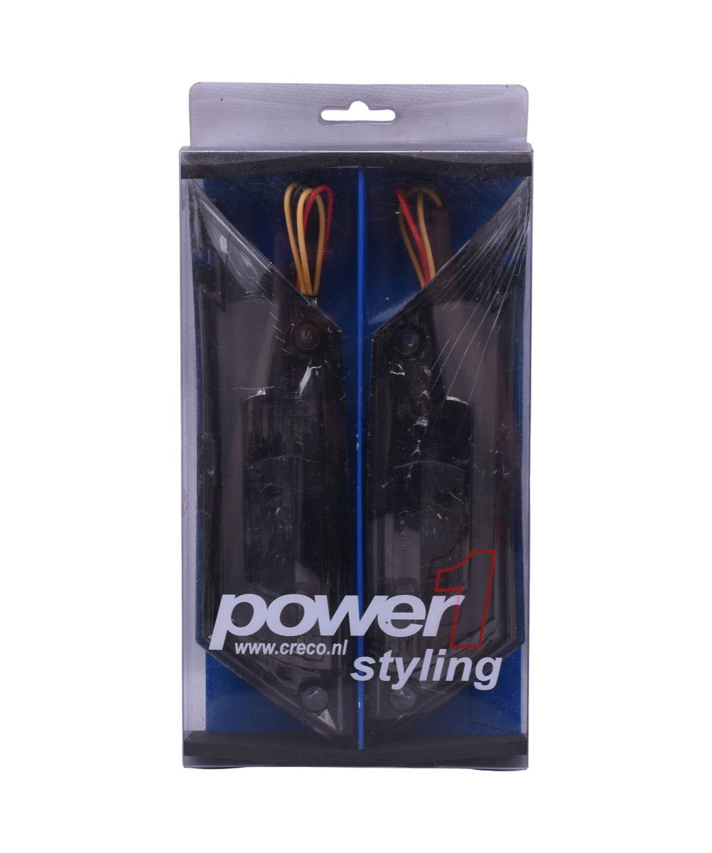 RAW-set Achter LED Power 1 Titanium Tube | Piaggio Zip - AE-trading