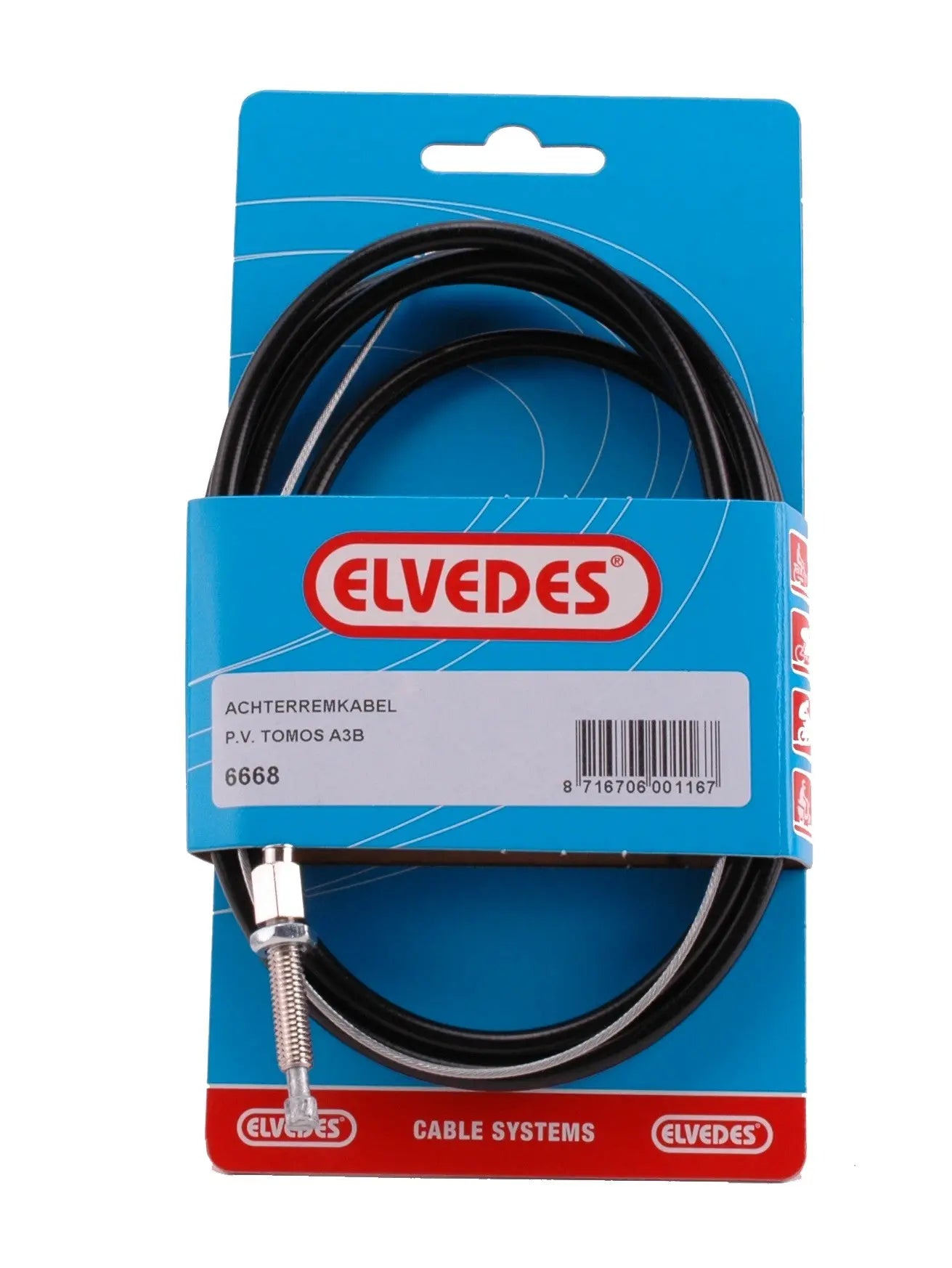 Achterremkabel Elvedes | Tomos A35 - AE-trading