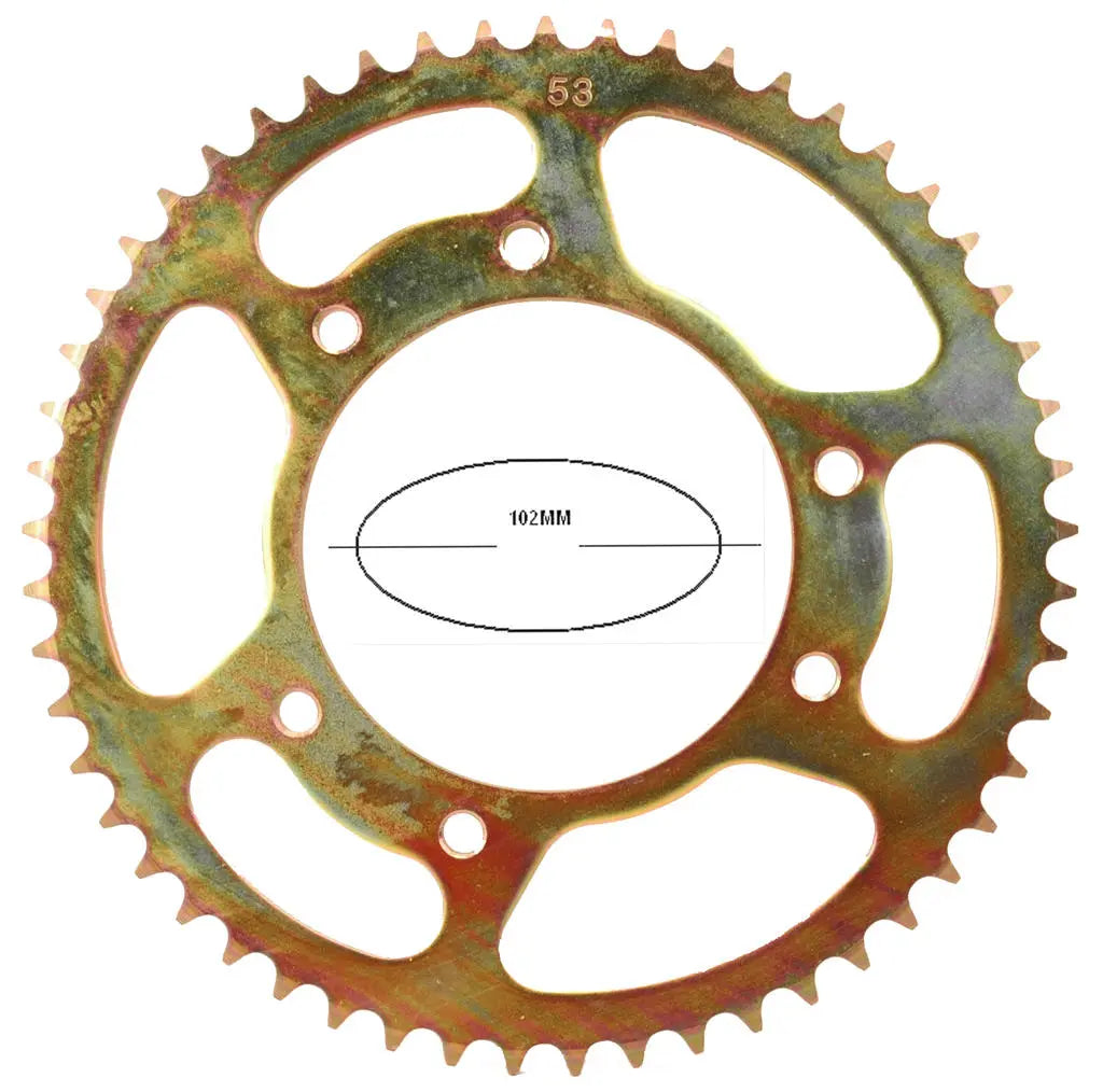 Achtertandwiel 102mm 53T | Derbi Senda - AE-trading