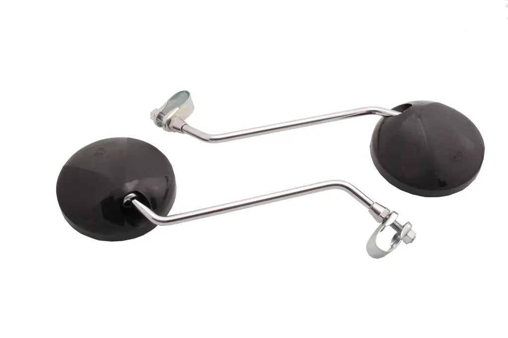 SPIEGELS 8 MM KLEM ROND ZWART - AE-trading