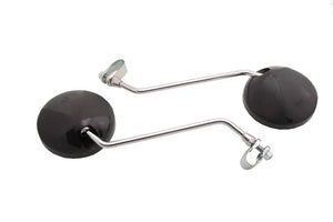 SPIEGELS 8 MM KLEM ROND ZWART - AE-trading