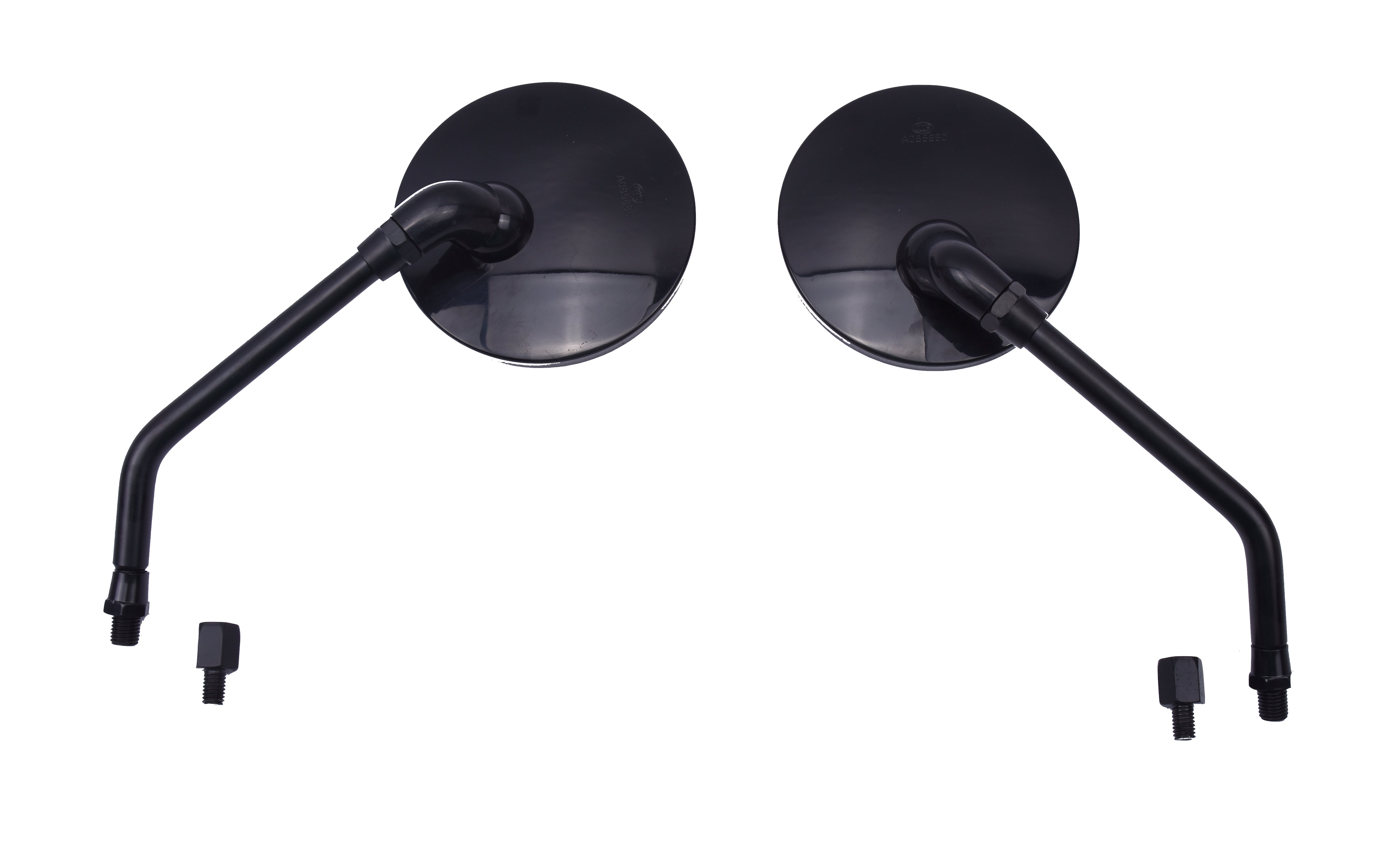 Spiegelset M10/M8 Zwart Rond | China LX - AE-trading