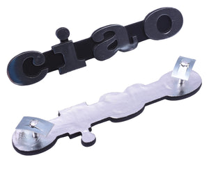 Embleem PVC Mat Grijs | Vespa Ciao - AE-trading