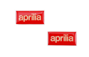 Embleemset Aprilia Klein 3D 35x17mm (2 stuks) - AE-trading