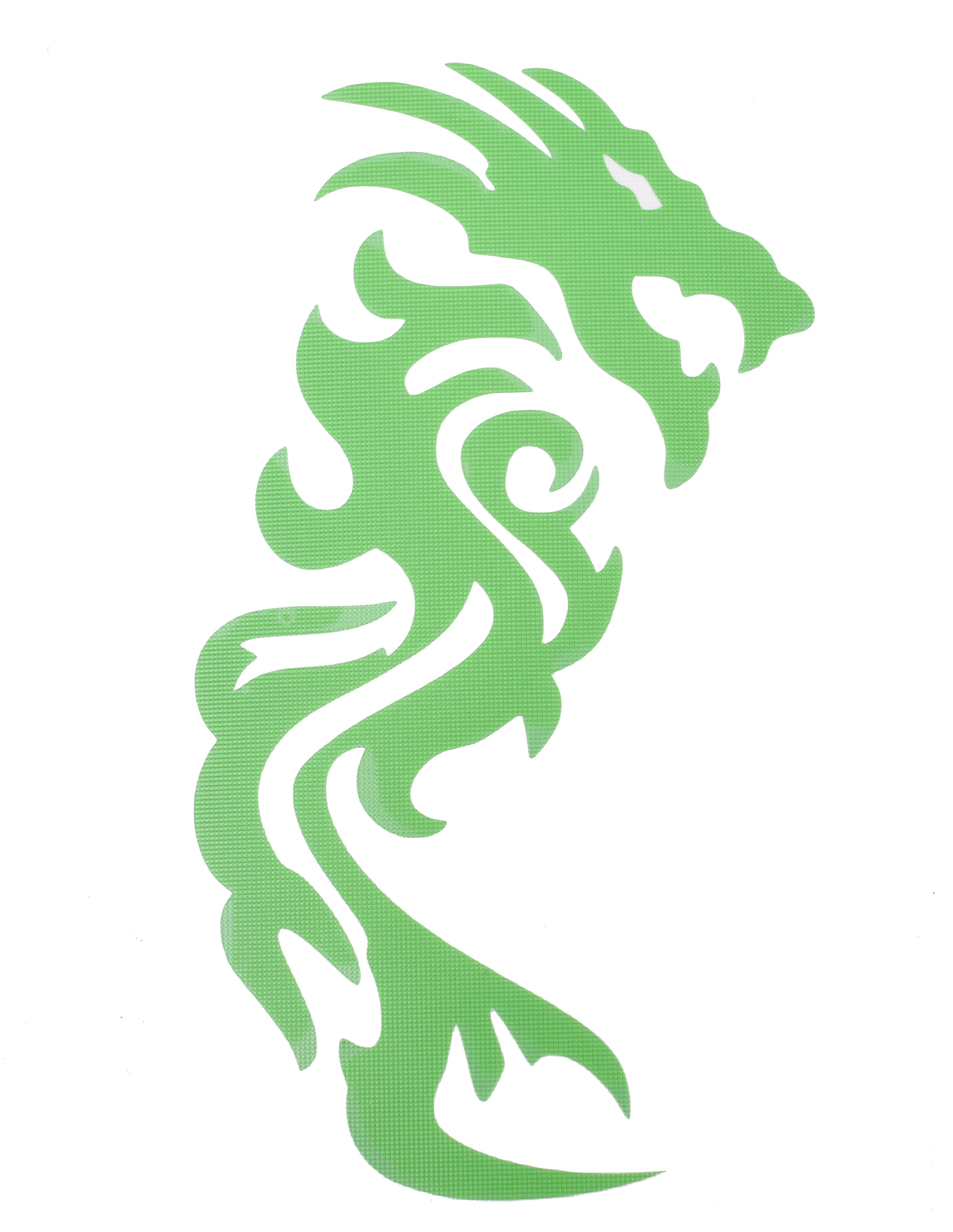 98.086011 STICKER DRAGON PLOTTER GROEN - AE-trading