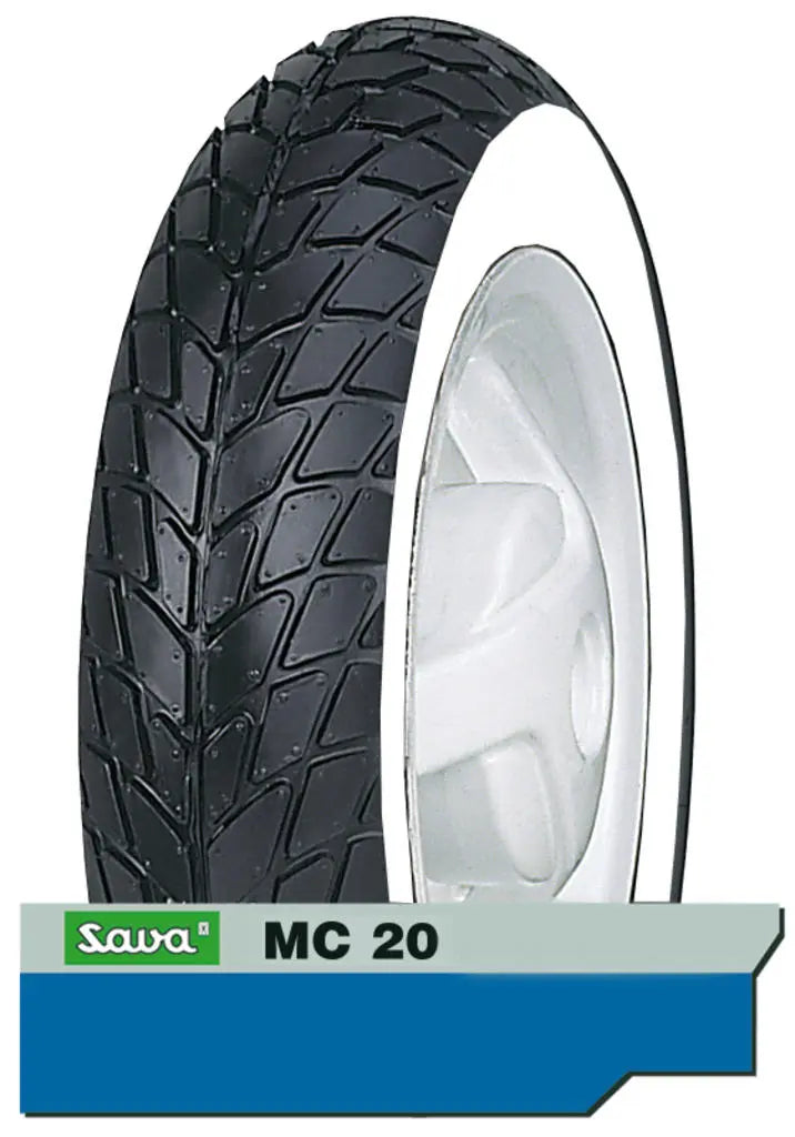 Buitenband 110/70-11 Mitas MC20 White wall - AE-trading
