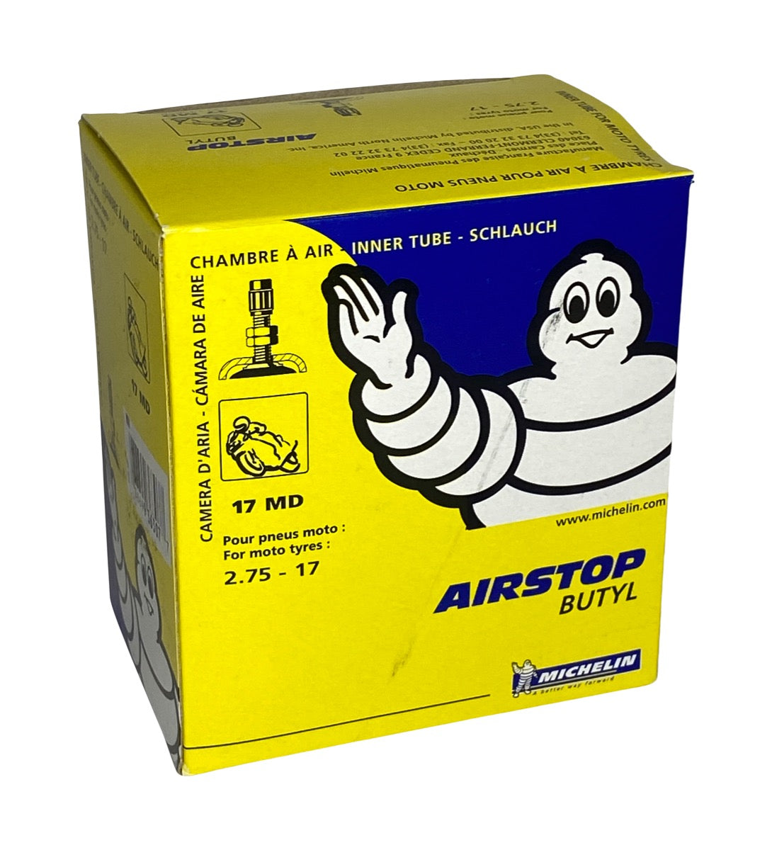 Binnenband Michelin 17-2.75 Recht Ventiel - AE-trading