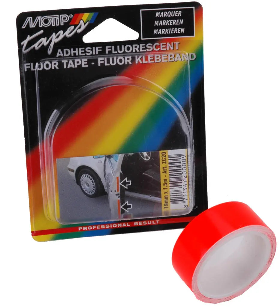 Tape Motip Fluoriserend Oranje tape - AE-trading