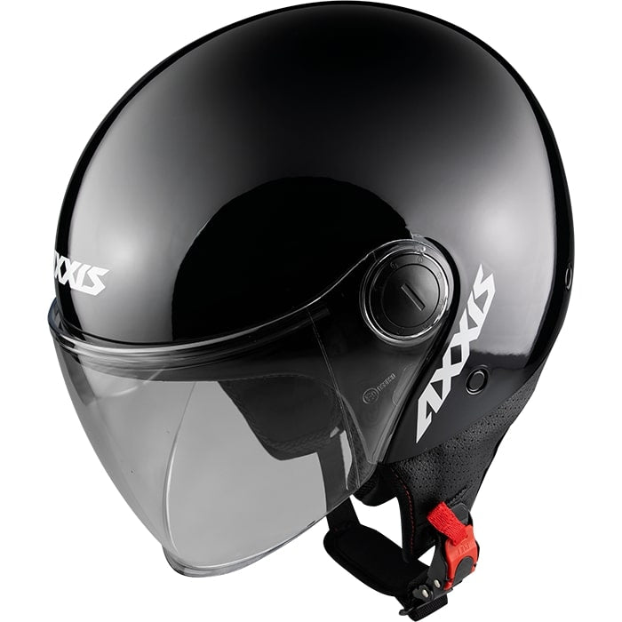 Helm Axxis Square Solid Glans Zwart S - AE-trading