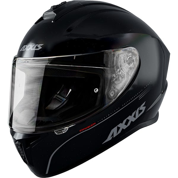 Helm Axxis Draken Solid Glans Zwart S - AE-trading