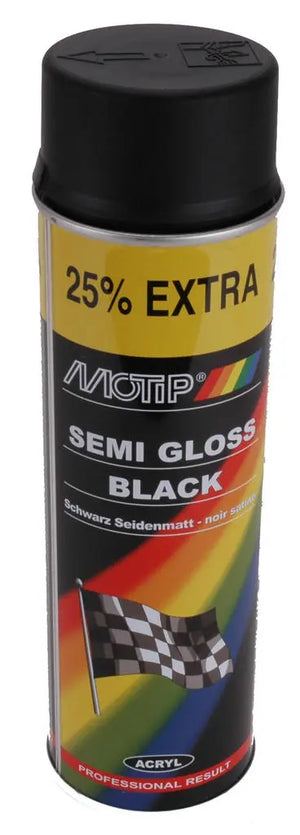 Spuitlak Motip Zijdeglans Zwart (500ml) - AE-trading