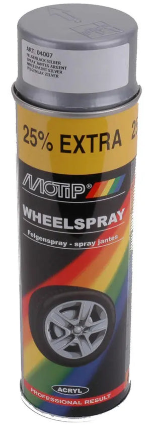 Spuitlak Motip Wiel Zilver (500ml) - AE-trading