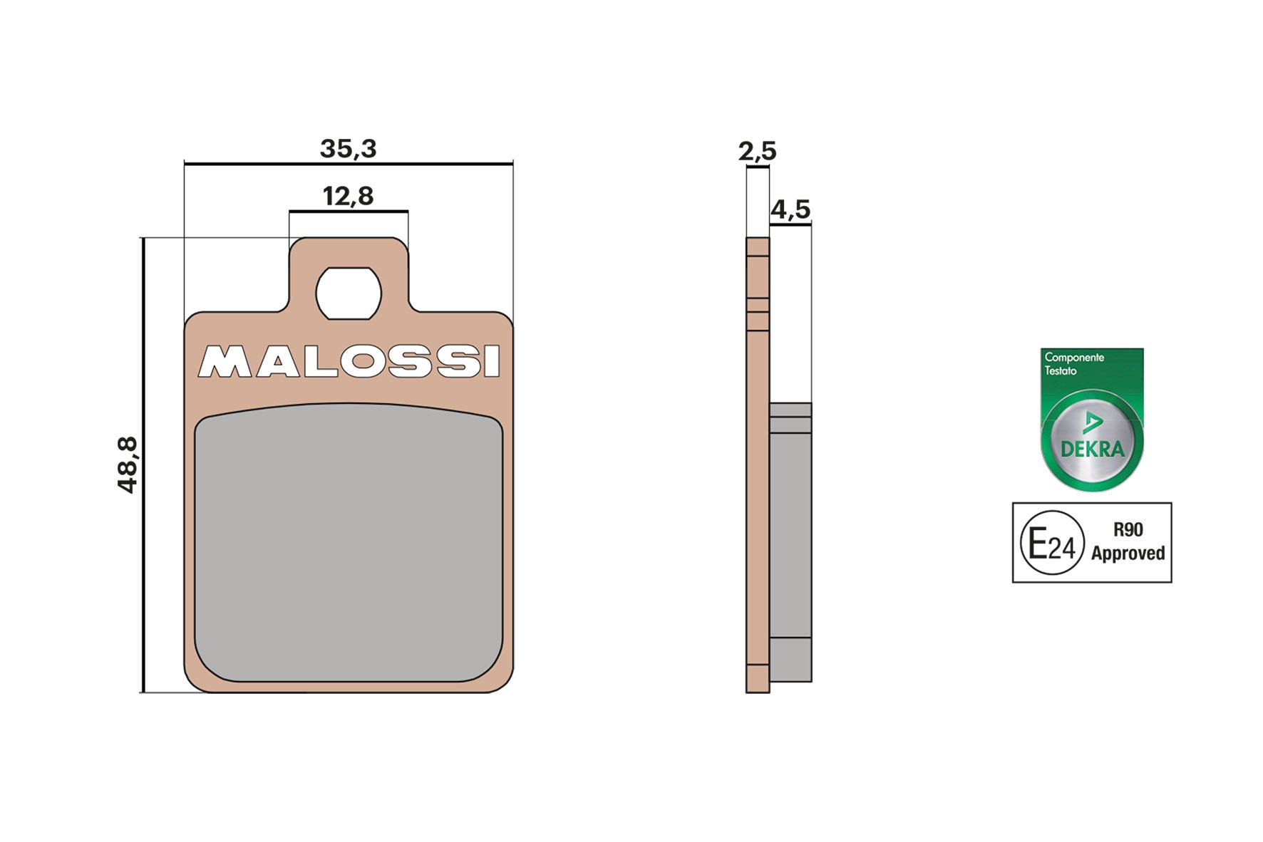 Remblokken Malossi MHR Synth | Vespa LX / S - Zip 4T - AE-trading