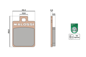 Remblokken Malossi MHR Synth | Vespa LX / S - Zip 4T - AE-trading
