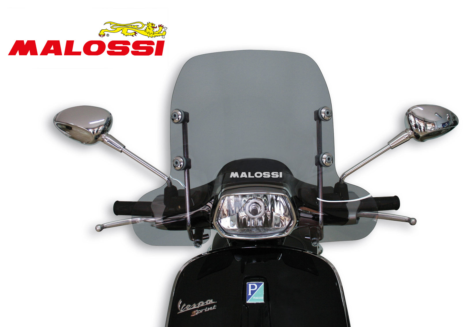 Windscherm Malossi Laag Smoke | Vespa Sprint - AE-trading