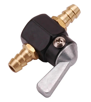 BENZINEKRAAN TUSSEN SLANG 7MM ZWART - AE-trading