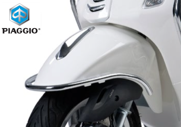 Voorspatbordbeugel OEM Chroom | Vespa Primavera / Sprint - AE-trading