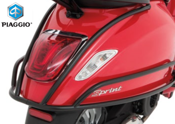 Achtervalbeugelset OEM Zwart | Vespa Primavera / Sprint - AE-trading