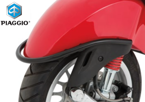 Voorspatbordbeugel OEM Zwart | Vespa Primavera / Sprint - AE-trading