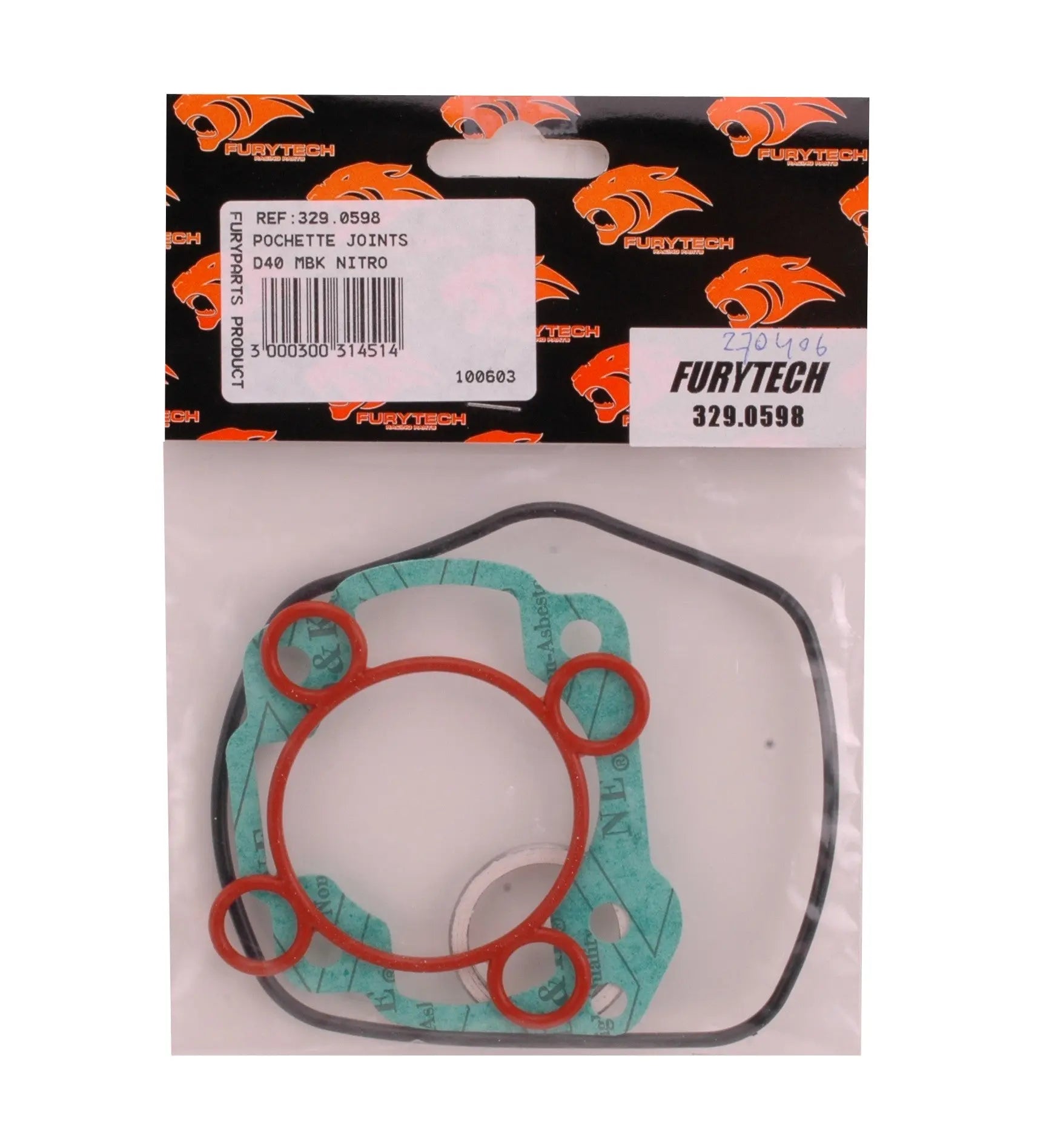 Kopset Furytech 40mm | Aprilia SR LC - AE-trading