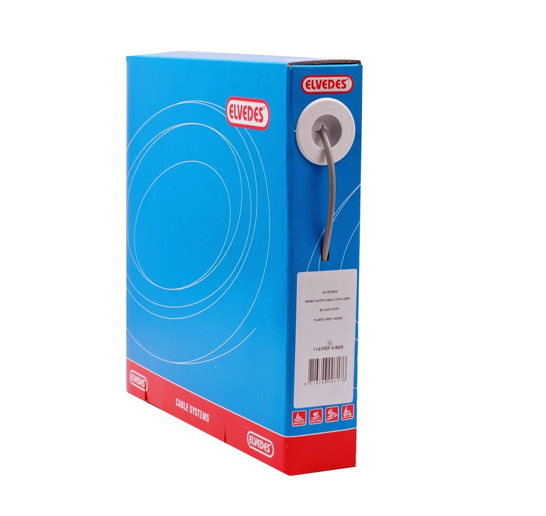 BUITENKABEL 2.5 MM X 30MTR GRIJS - AE-trading