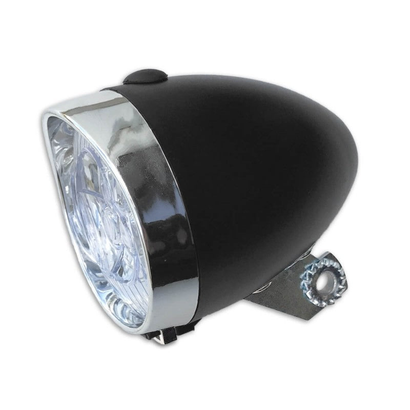 KOPLAMP FIETS ZWART BASIC 3-LED (OEM) - AE-trading