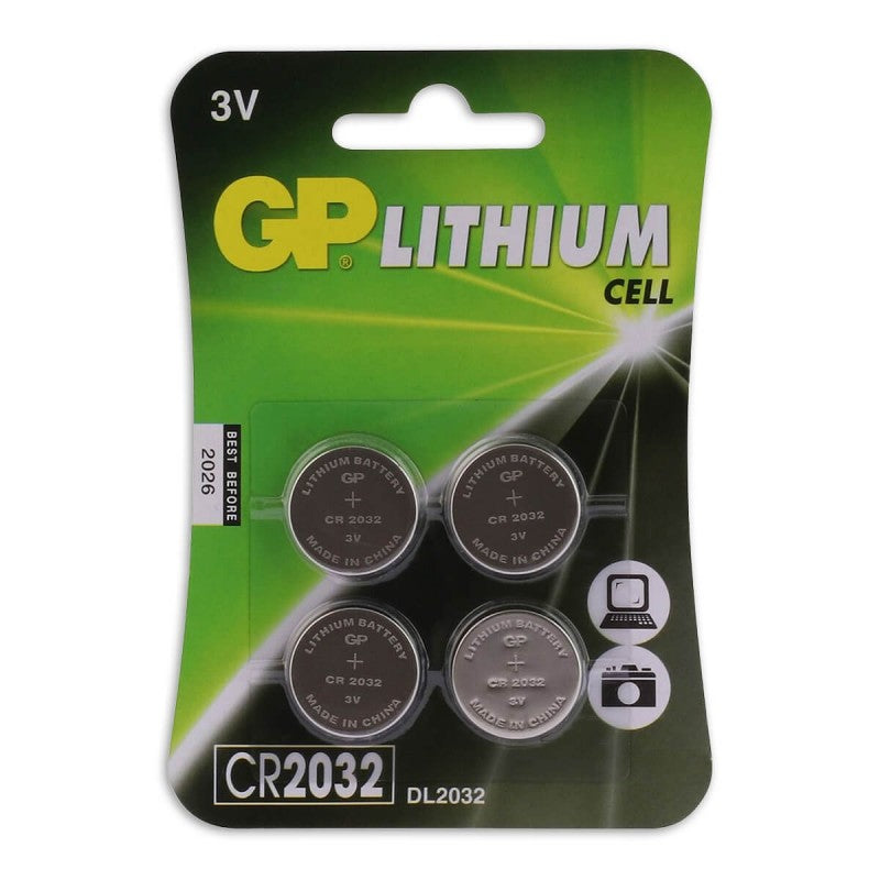 CR2032 LITHIUM-KNOOPCELBATTERIJEN 3V 4PK - AE-trading