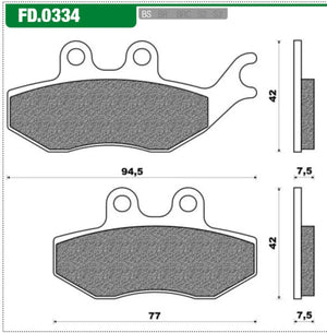 Remblokset Newfren FD0334 - AE-trading