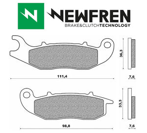 Remblokset Newfren FD0444 - AE-trading
