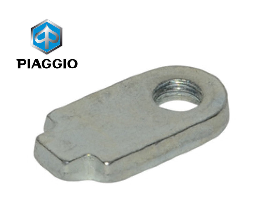 Blokkeerplaat Achterremkabel OEM 23x11mm | Piaggio / Vespa - AE-trading