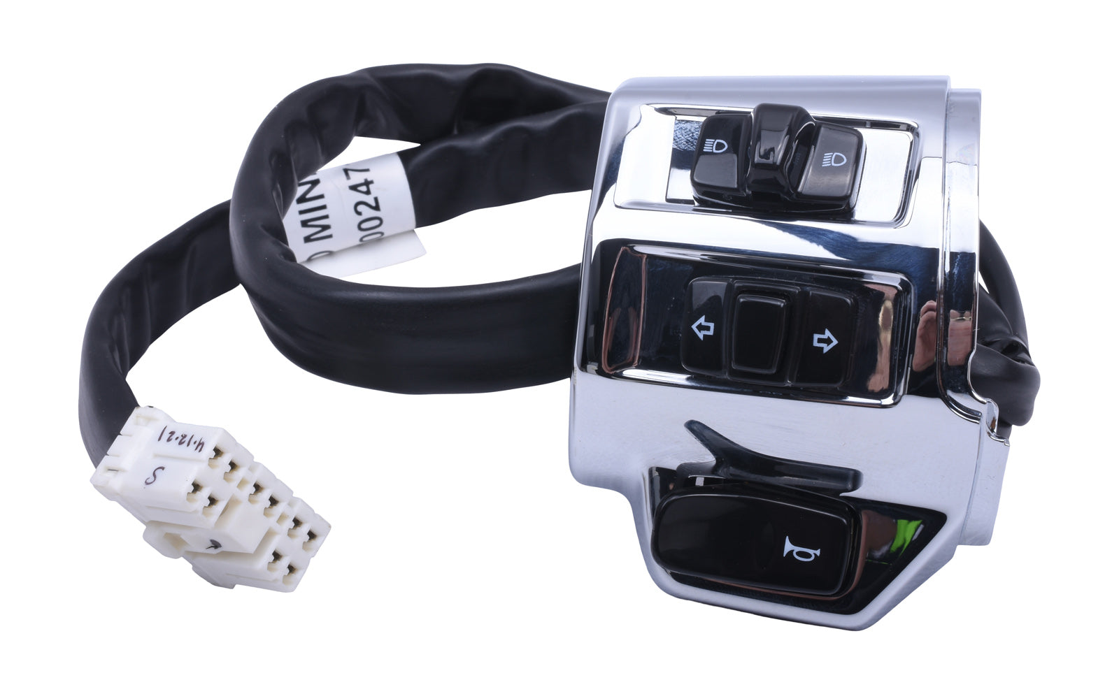 Stuurschakelaar OEM Links Chroom | Vespa Primavera / Sprint - AE-trading
