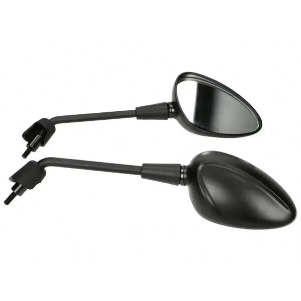 Anroc spiegelset Vespa Sprint — lang, mat zwart - AE-trading