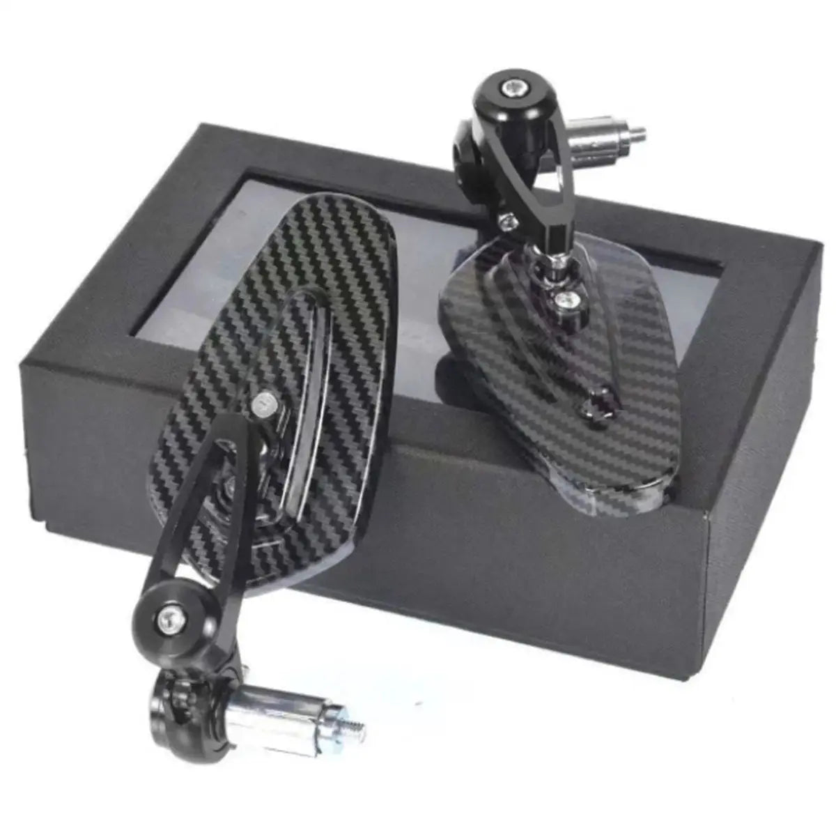 Bar end spiegels carbon fiber scooter motor - Anroc - AE-trading