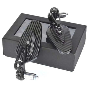 Anroc bar-end spiegels carbon — scooter & motor (set) - AE-trading